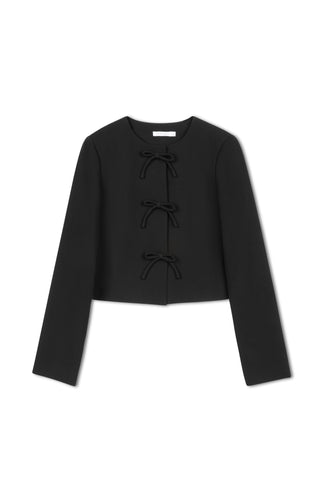 ceremony bow cropped jacket