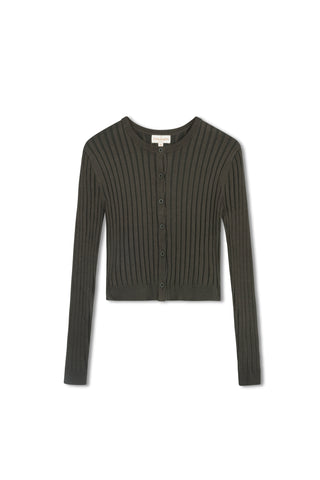 cinnamon rib cardi - Hunter