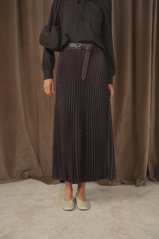 ceremony elastic waist maxi skirt