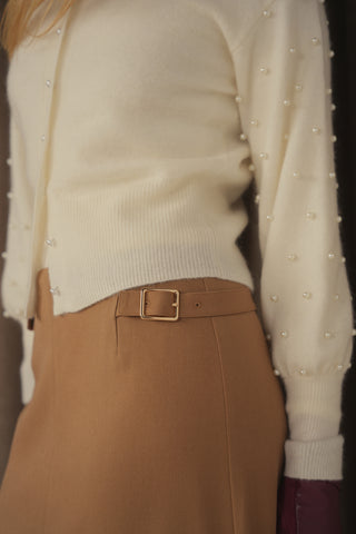 ceremony straight buckle skirt