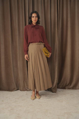 ceremony pleated skirt