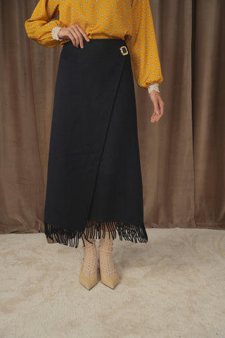 ceremony fringe wrap skirt