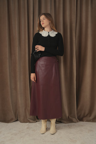 ceremony scallop collar top