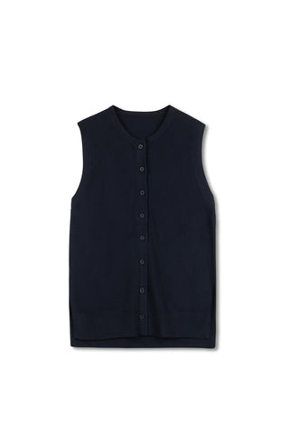 Point Knit Hi Lo Vest