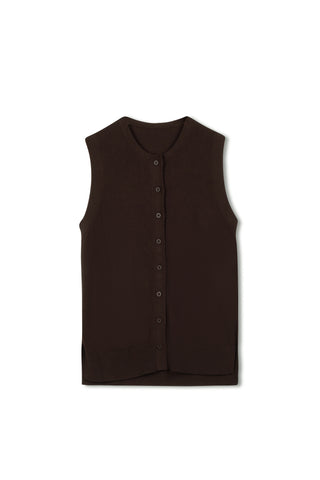 Point Knit Hi Lo Vest