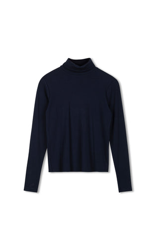 Point Jersey Rib Turtleneck