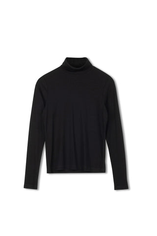 Point Jersey Rib Turtleneck
