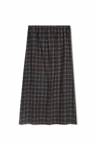 point brushed straight skirt