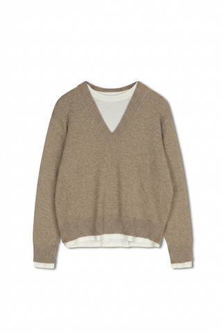 point layered sweater