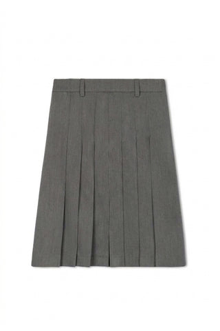 point short pleated skirt