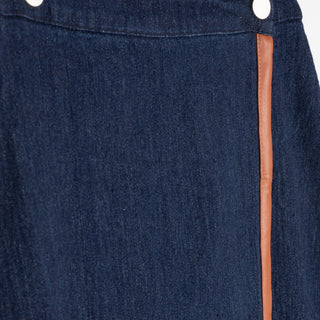 hd leather trim skirt
