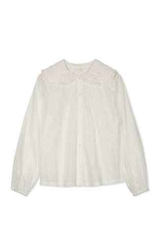 km ruffle neck blouse