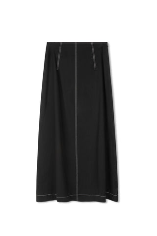 HD Contrast Stitch Aline Skirt
