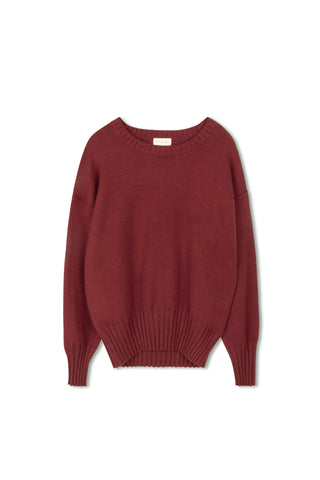 Cinnamon Oversized Crewneck Sweater