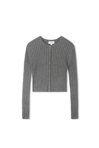 Cinnamon Ribbed Cardi