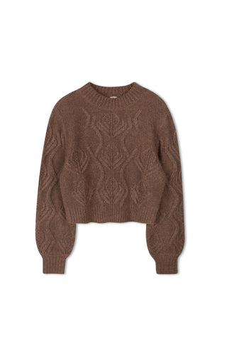 KM Flower Stitch Sweater