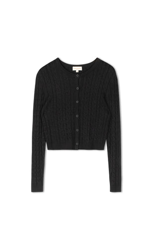 Cinnamon Chunky Braided Cable Cardi