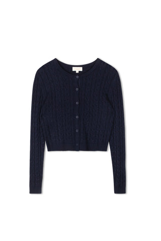 Cinnamon Chunky Braided Cable Cardi