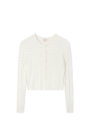 Cinnamon Chunky Braided Cable Cardi