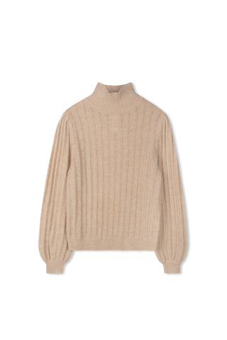 KM Stripe Stitch Turtleneck Sweater