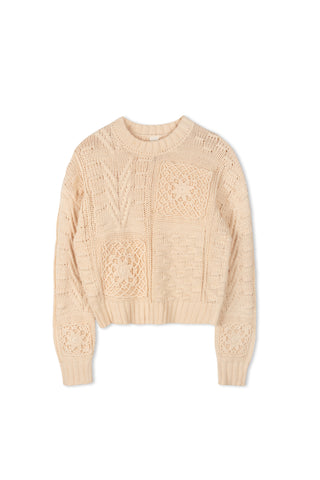 KM Crafted Patchwork Sweater