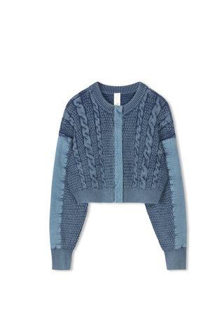 HD Mixed Sweater Jacket