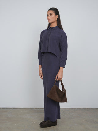 Point Cropped Button Up