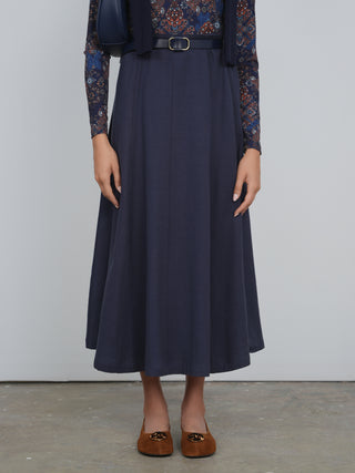 Point Twill Panel Skirt