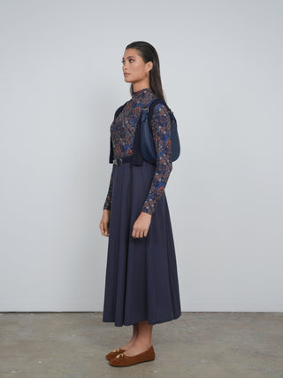 Point Twill Panel Skirt