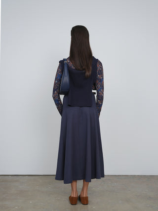 Point Twill Panel Skirt