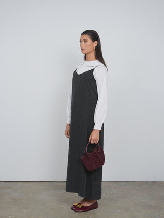 Point Brushed A-line Maxi