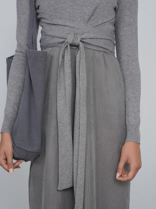 Point Mandarin Wrap Top