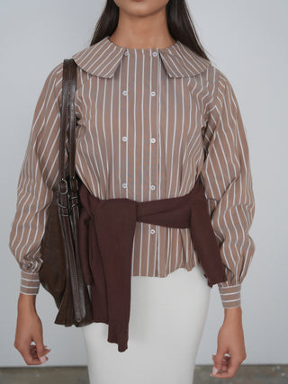 Point Double Breasted Button Up