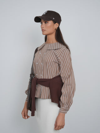 Point Double Breasted Button Up