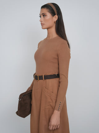 Point Scallop Knit Sweater