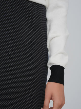 Point Brushed Straight Slip Skirt