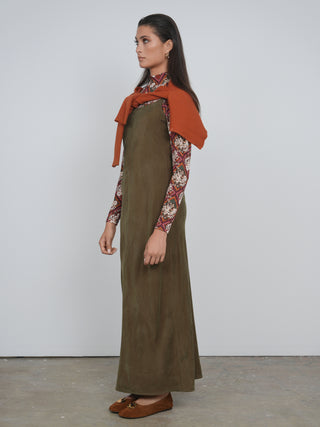 Point Brushed Straight Dress