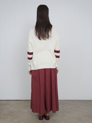 Point Chunky Knit Oversized Sweater