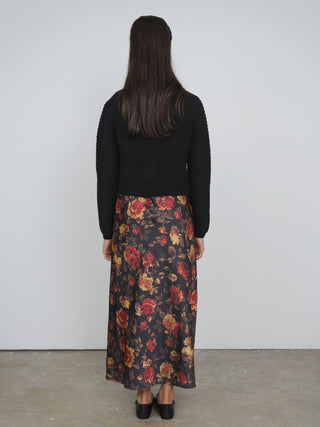 Point Satin Straight Slip Dress