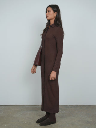 Point Textured Knit Dress