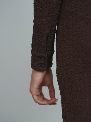 Point Textured Knit Dress