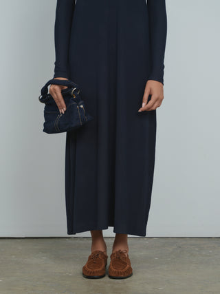 Point A-line Turtleneck Dress