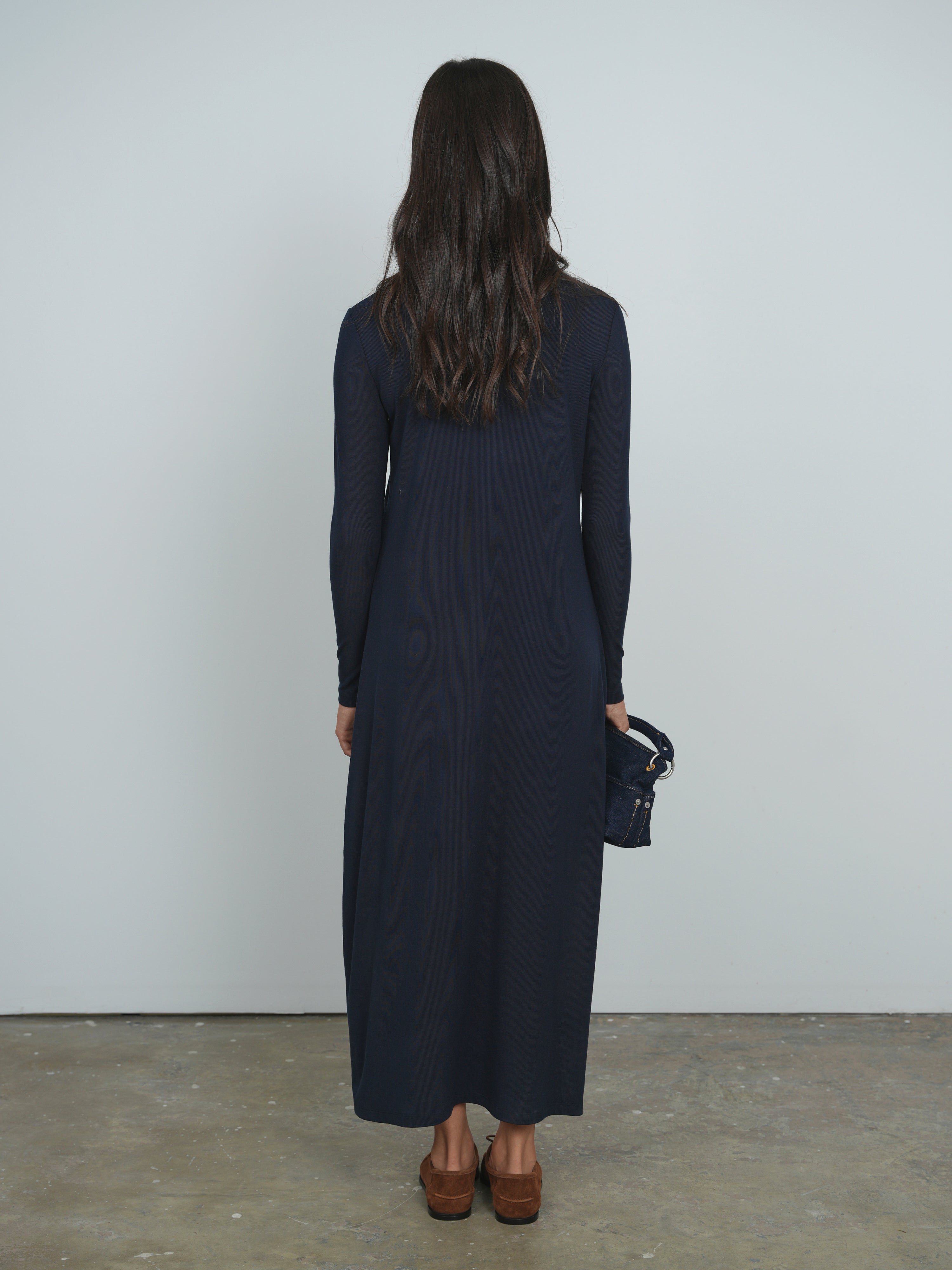Point A-line Turtleneck Dress The Gallery Collection Point A-line Turtleneck Dress The Gallery Collection