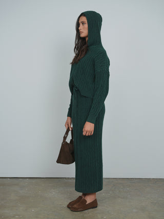 Point Brushed Cable Skirt