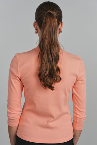 POINT 3/4 SLEEVE V NECK TEE