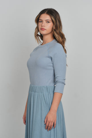 Point 3/4 Washed Raglan Tee