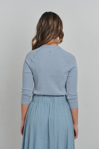 Point 3/4 Washed Raglan Tee