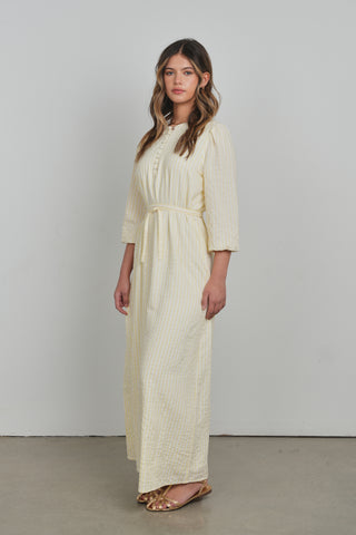 POINT PUFF SLEEVE DRESS
