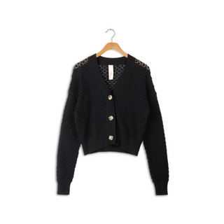 KM Pointelle Cardigan
