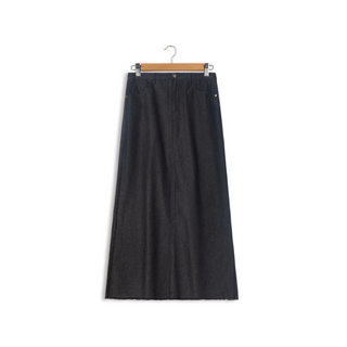 hd classic denim maxi skirt